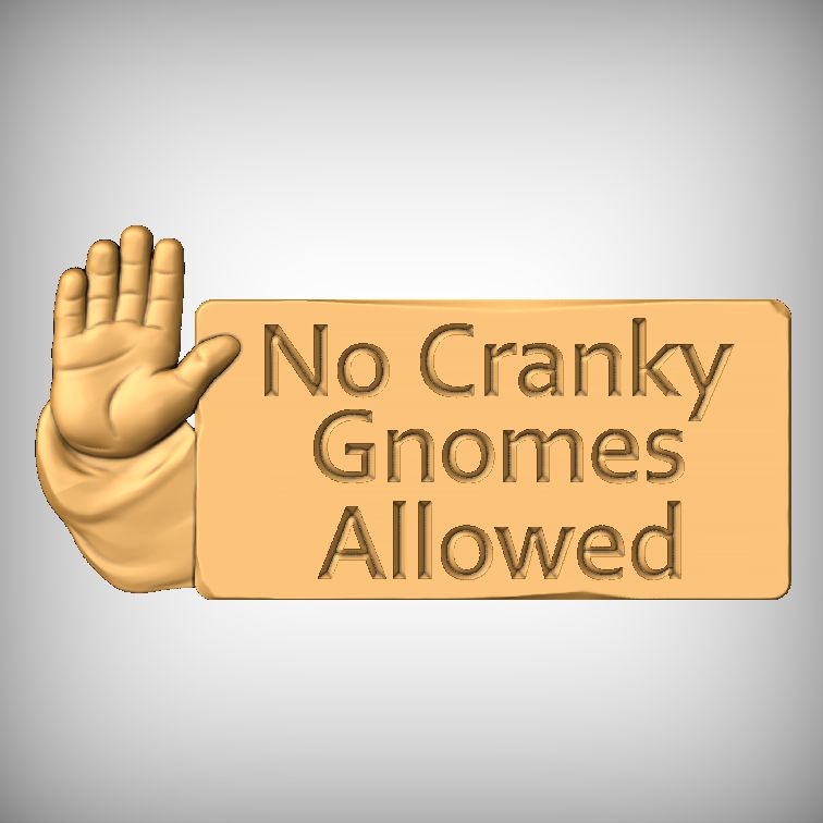 Waving Gnome Sign